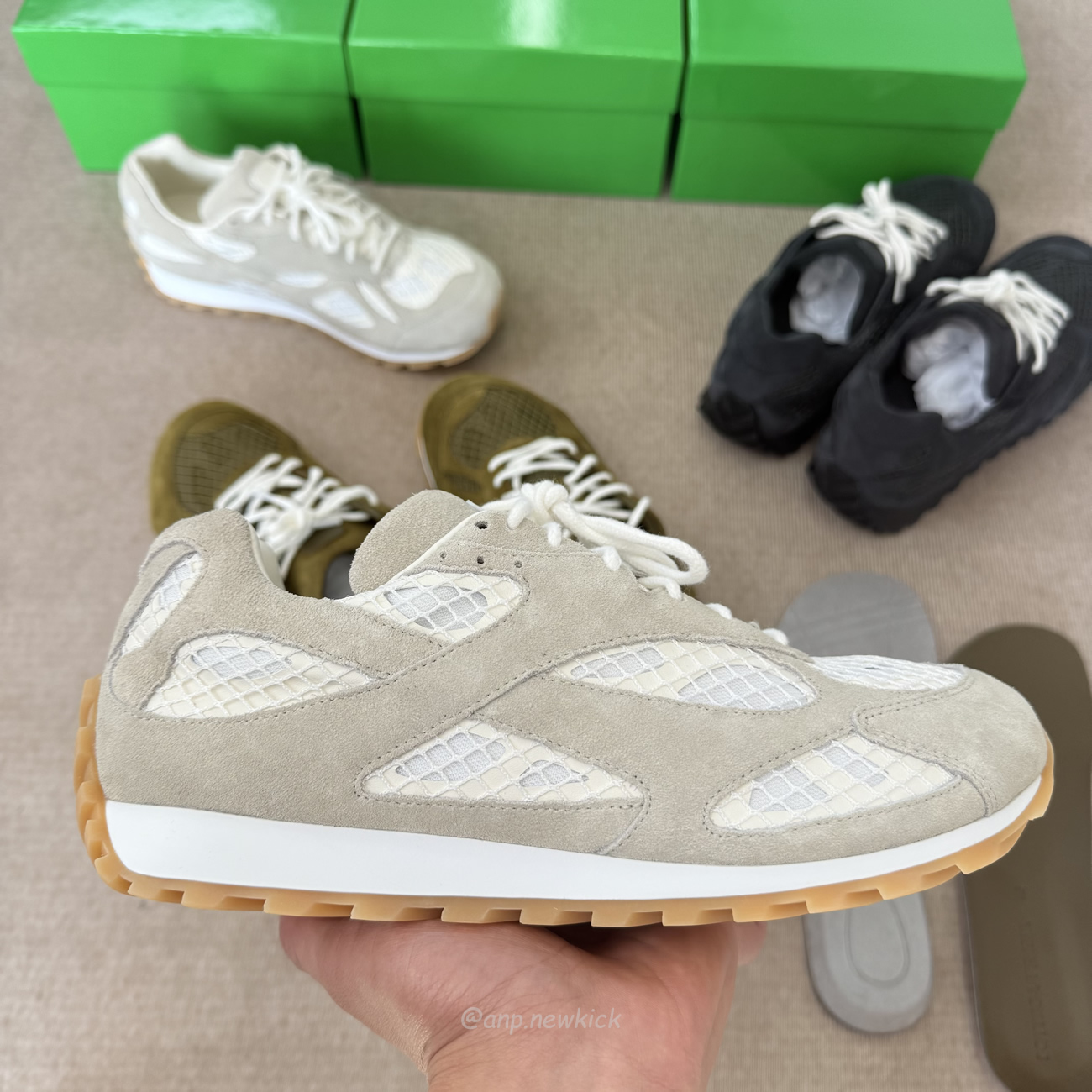 Bottega Veneta Orbit Olive Oil Black Gray 797306 V4je1 3310 (16) - www.newkick.org